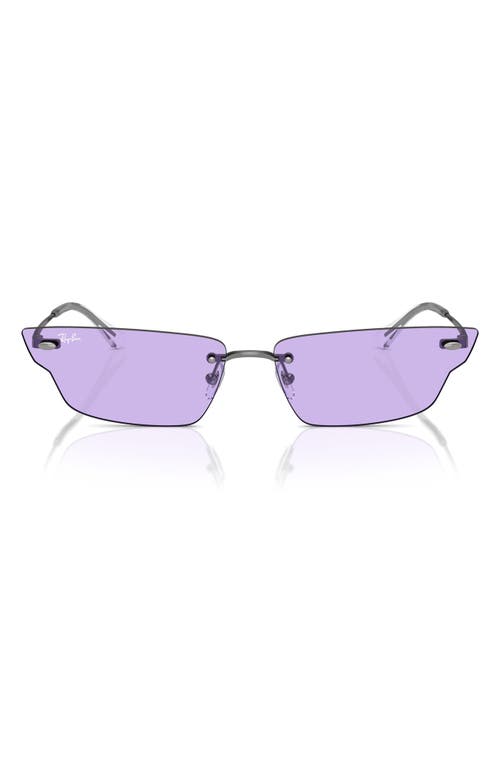 Ray Ban 66mm Anh Frameless Butterfly Sunglasses