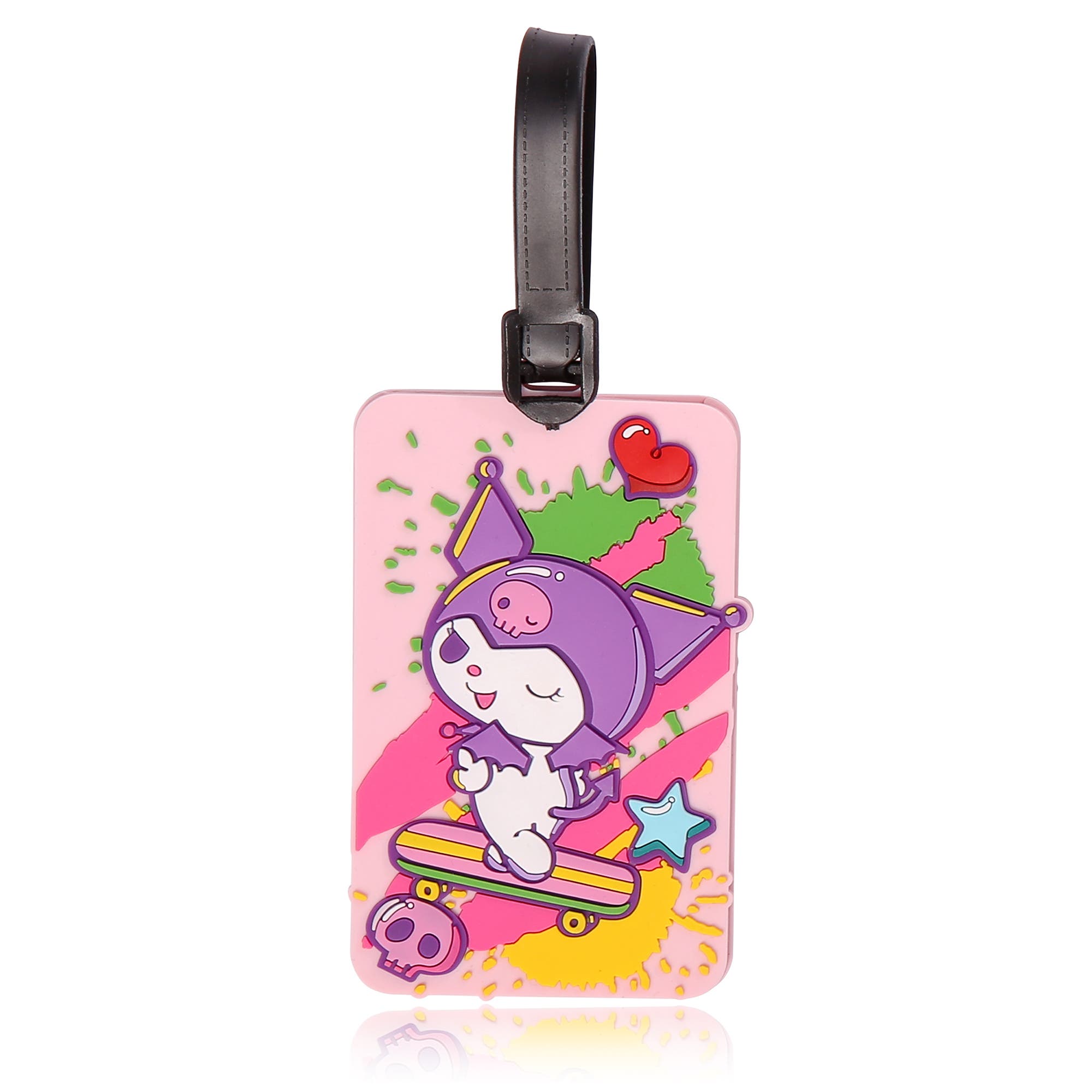 Hello Kitty 4-Piece Luggage Tag Set, Alternate, color, Purple, Pink, Red