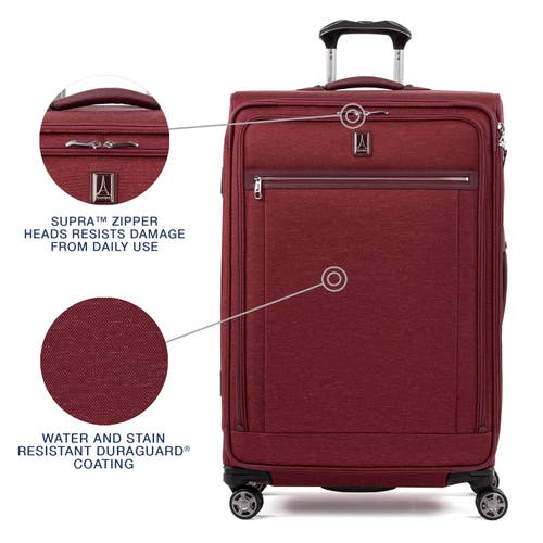 Travelpro Platinum Elite Softside Expandable Large 29-inch Checked Luggage In Bordeaux Red
