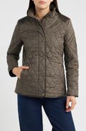 Lauren Ralph Lauren Houndstooth Quilted Barn Jacket