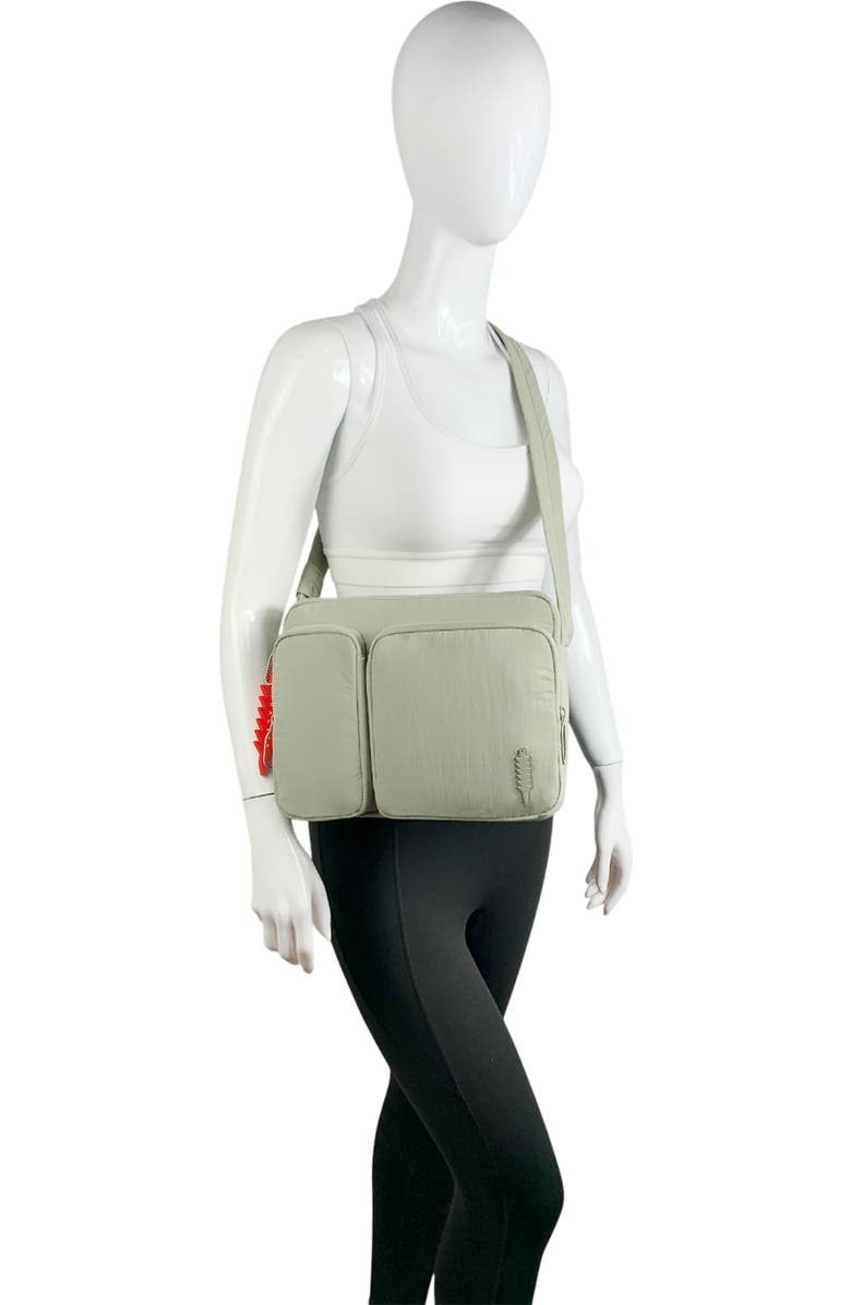 Thacker Kacy Nylon Crossbody Bag, Alternate, color, Light Sage