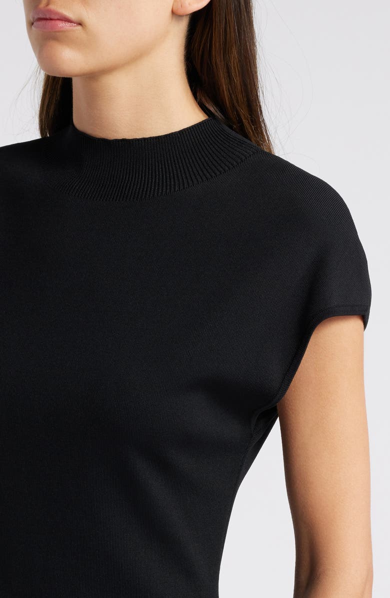 ZOE AND CLAIRE Mock Neck Fitted Midi Sweater Dress, Alternate, color,