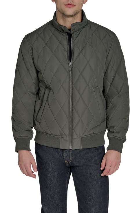 Quilted Bomber Jacket