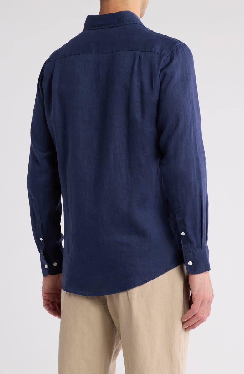 Willowbank Sports Fit Linen Button-Up Shirt