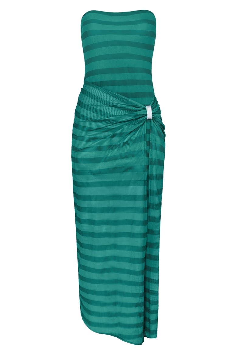Har Yacht Sunny Strapless Cover-Up Dress, Alternate, color, MULTI