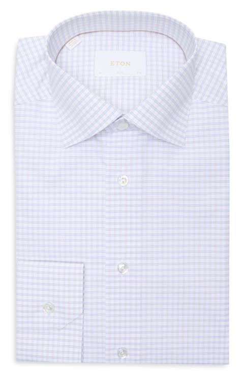 Slim Fit Check Supima® Cotton Dress Shirt