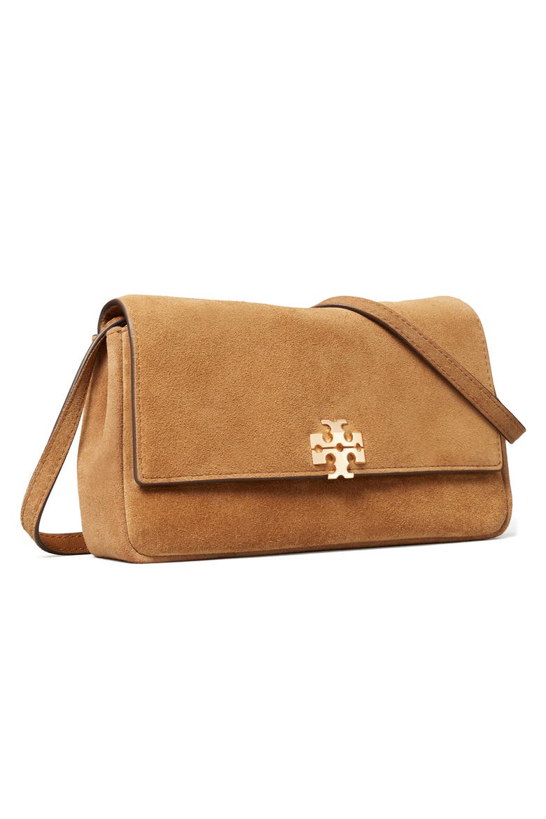 Charlie Suede Wallet on a Chain, Alternate, color, TOFFEE