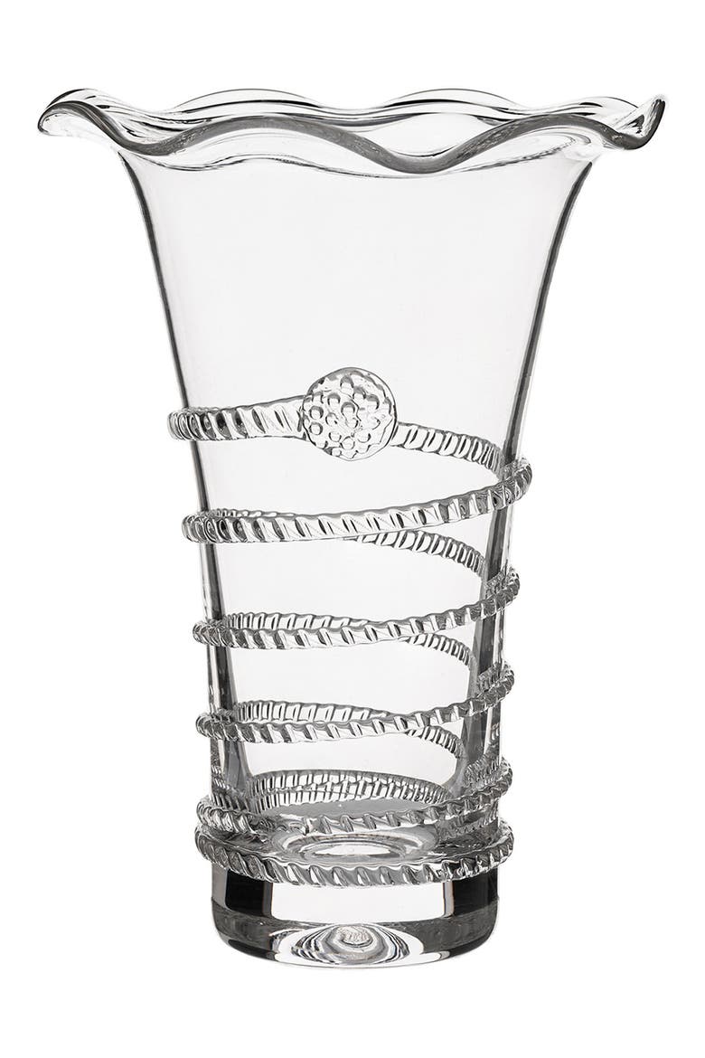 Amalia Flared Vase, Main, color, CLEAR