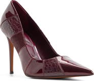 ALDO Stasyamix Croc Embossed Faux Leather Pump