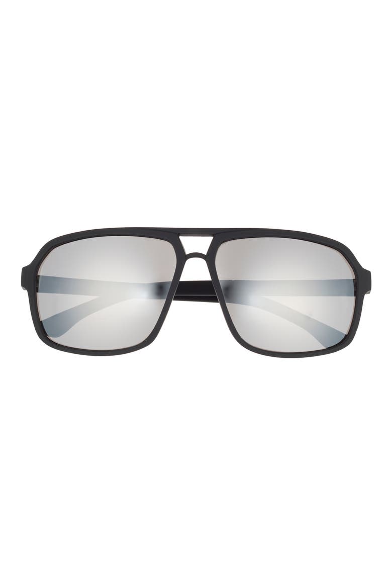 135mm Aviator Sunglasses, Main, color, BLACK