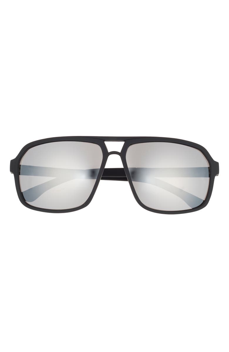 Vince Camuto 135mm Aviator Sunglasses, Main, color, Black