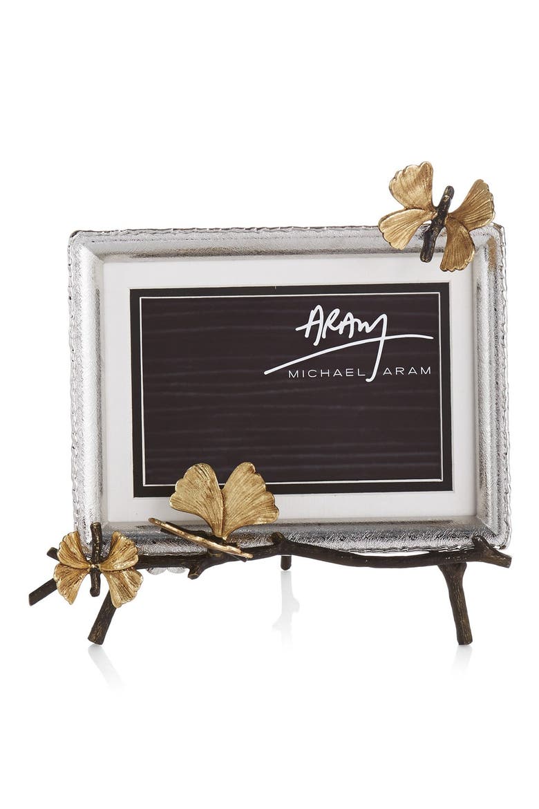 Butterfly Ginkgo Easel Picture Frame, Main, color, NO COLOR