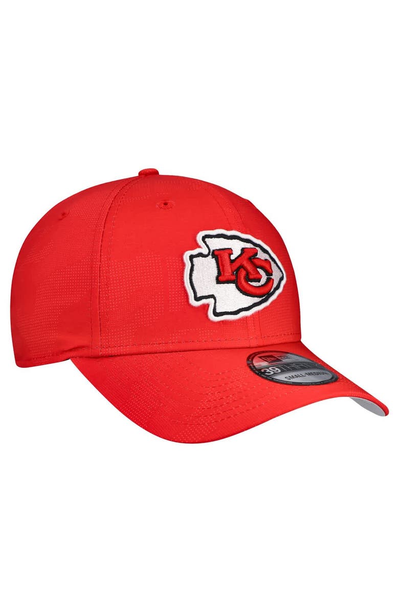 New Era Men's New Era Red Kansas City Chiefs Tonal Camo 39THIRTY Stretch Fit Hat, Alternate, color, Red