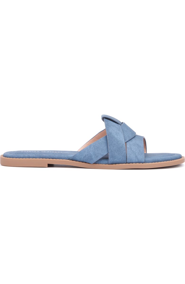 Fashion to Figure Tiana Slide Sandal - Wide Width, Alternate, color, Medium Blue