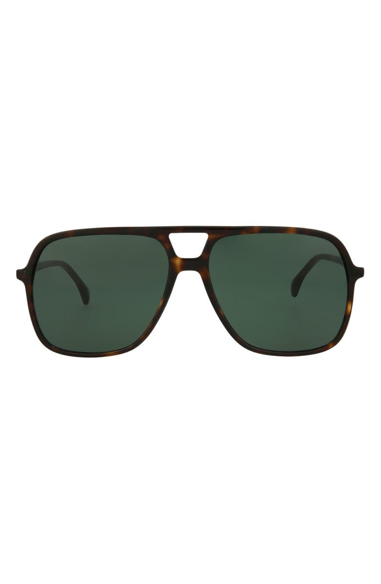 Gucci 58mm Best Aviator Sunglasses, Main, color, 