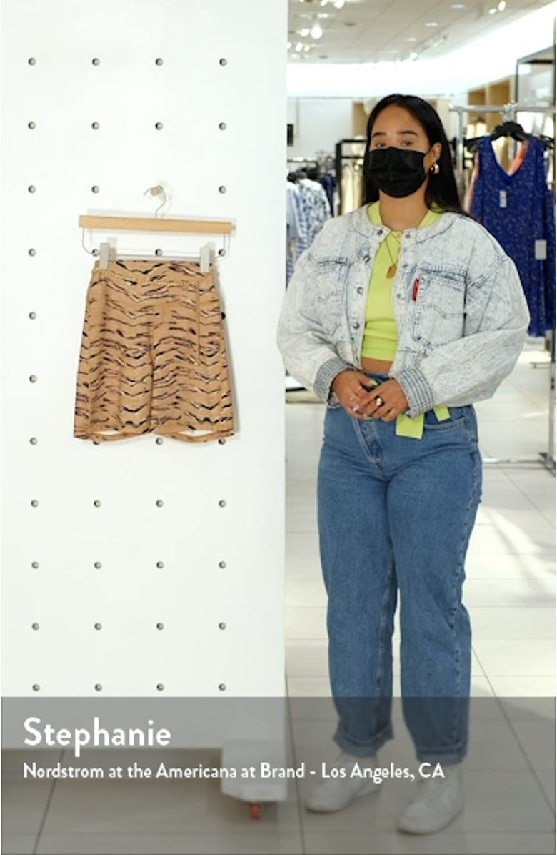 We Wore What Chain Animal Print Bike Shorts, sales video thumbnail