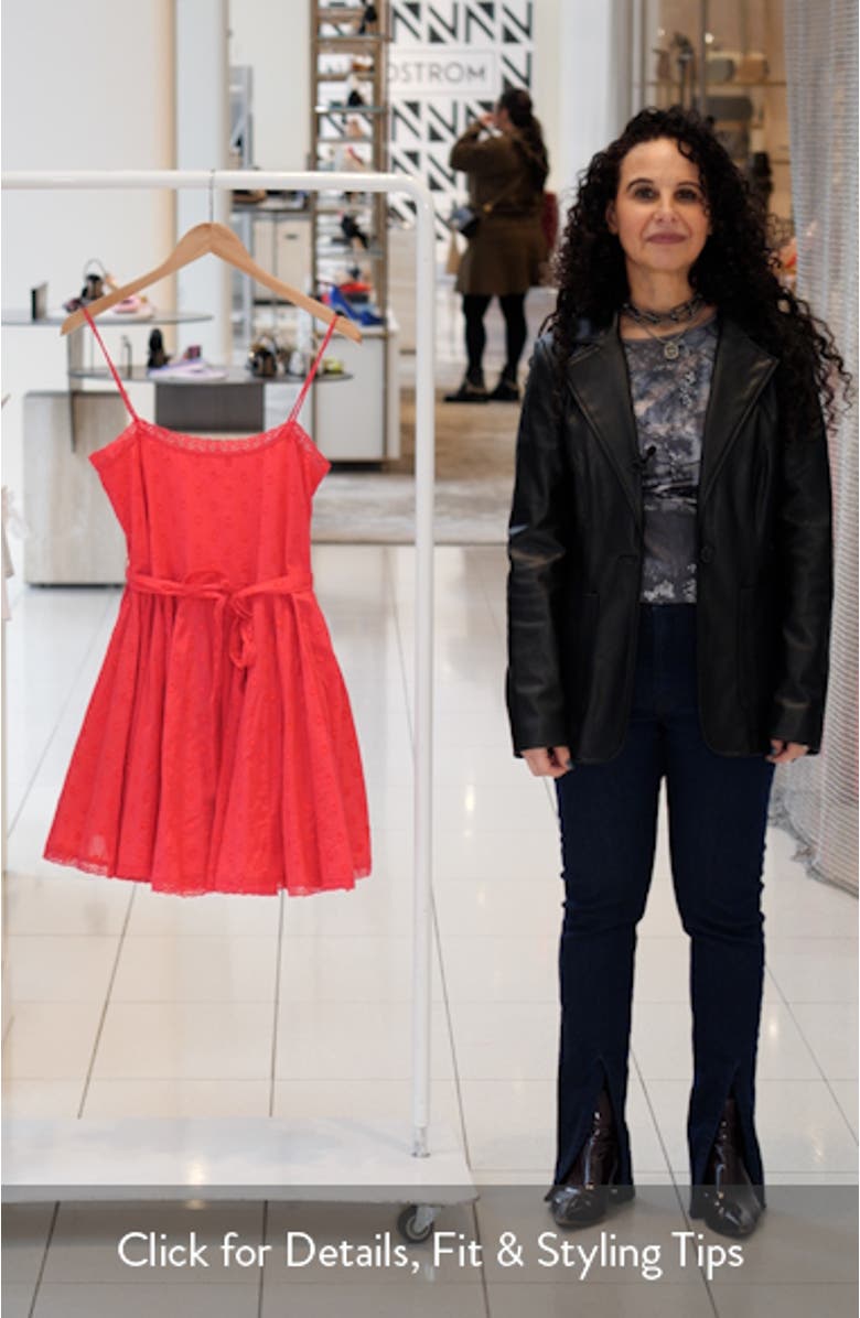 Beatriz Dot Jacquard Cotton Dress, sales video thumbnail