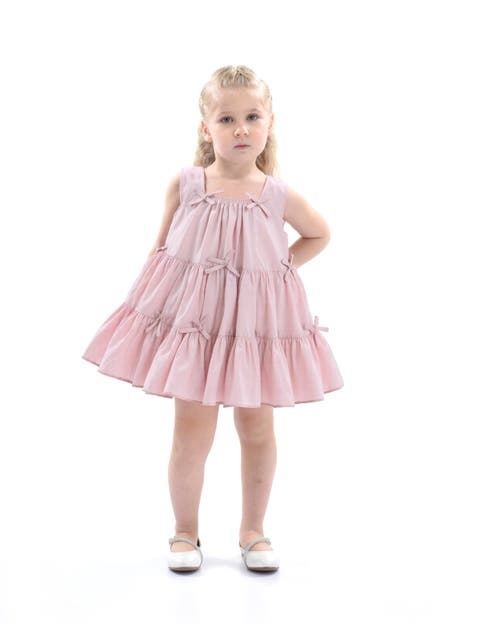 Tiered Ribbon Sleeveless Dress (Toddler & Little Kid)