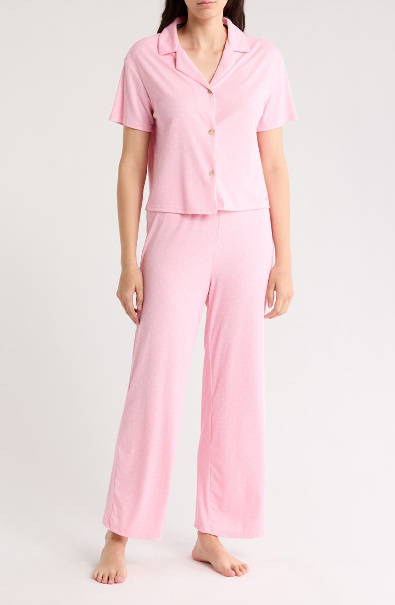 BCBG Luxe Rib 3-Pack Assorted Pajamas, Main, color,