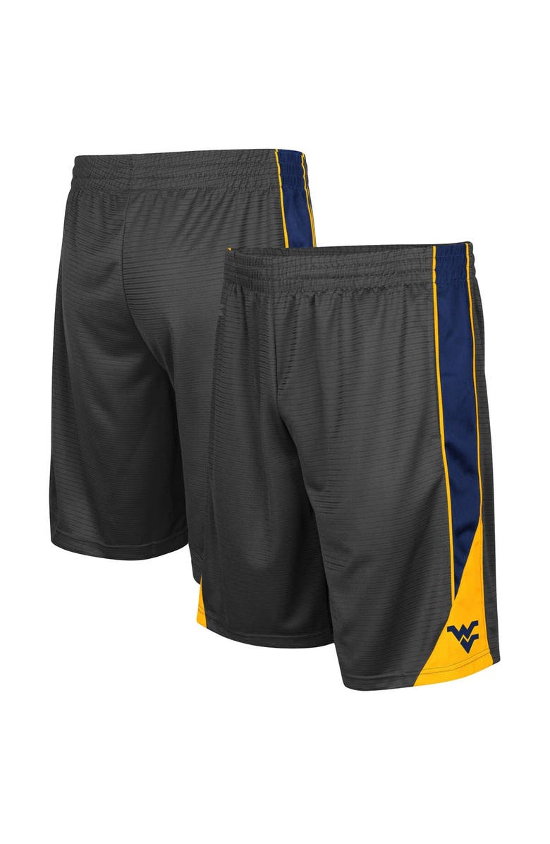 COLOSSEUM Men's Colosseum Charcoal West Virginia Mountaineers Team Turnover Shorts, Main, color, Charcoal