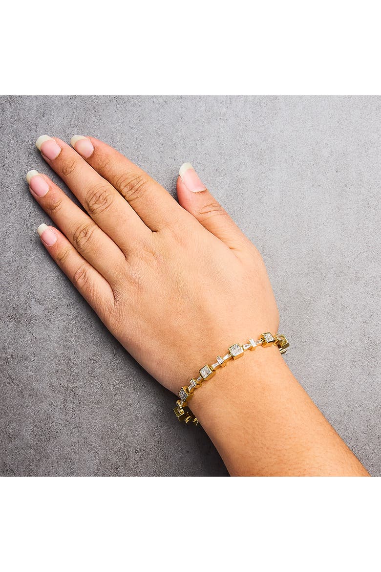 14K Yellow Gold 6 3/4 Cttw Diamond Tennis Bracelet, Alternate, color, Yellow Gold
