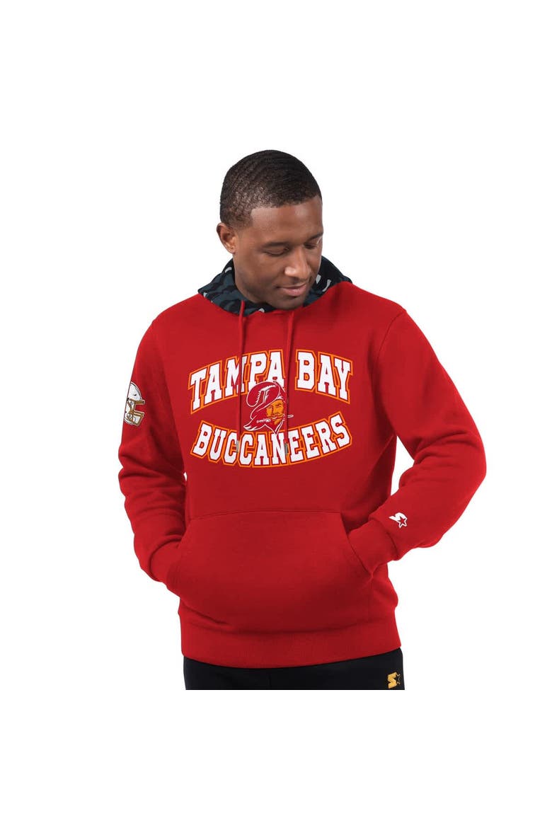 Men's Starter  Red Tampa Bay Buccaneers Thursday Night Gridiron Vintage Logo Pullover Hoodie, Main, color, Red
