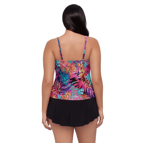 Trimshaper Ronnie 2 Tier Ruffle Tankini Swimsuit Top
