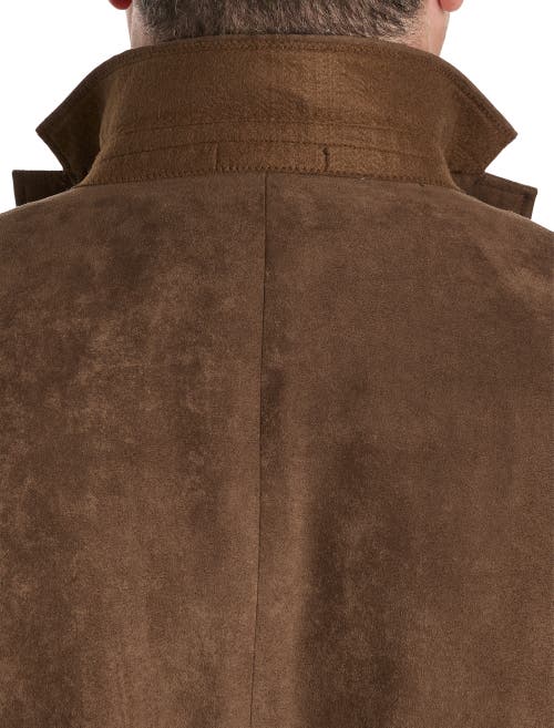 Michael Kors Faux-suede Sport Coat In Camel