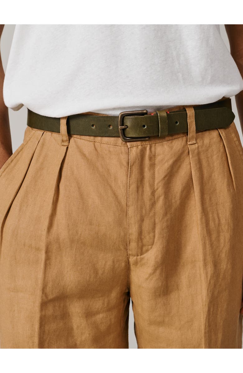 Aubin Belvedere Relaxed Linen Trouser, Alternate, color, Mustard