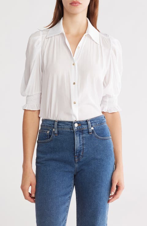 Kaylor Puff Sleeve Button-Up Shirt