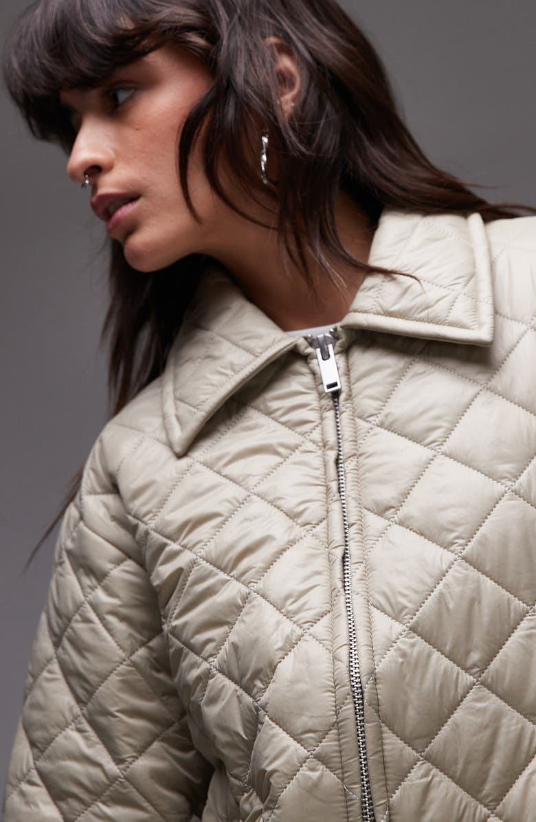 Topshop Quilted Liner Jacket, Alternate, color,