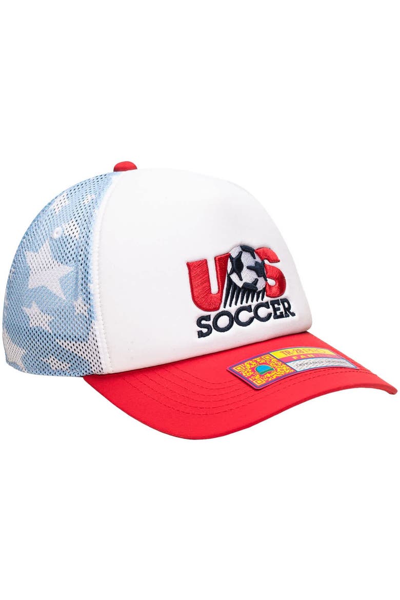 Unisex  White USMNT Making History Adjustable Trucker Hat, Alternate, color, White