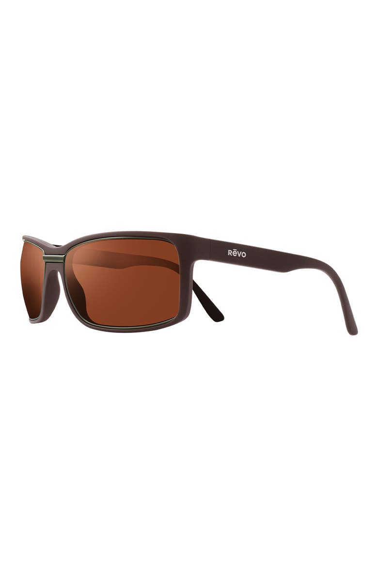 Eclipse 63mm Square Sunglasses, Alternate, color, MATT BROWN