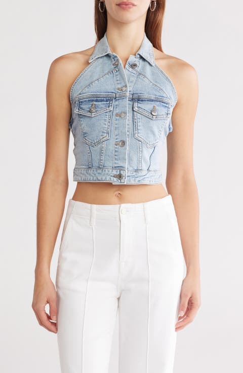 Lincoln Denim Halter Top