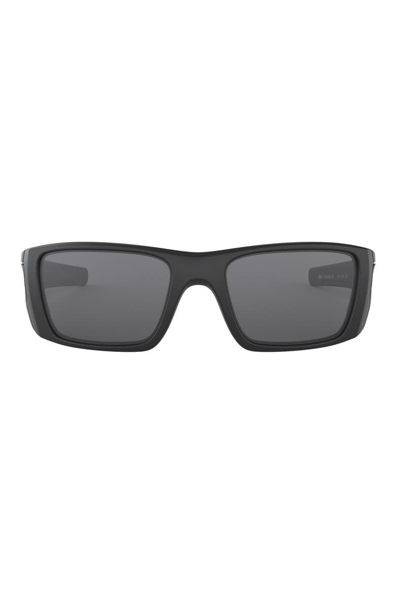 Fuel Cell 60mm Rectangular Sunglasses, Main, color, BLACK
