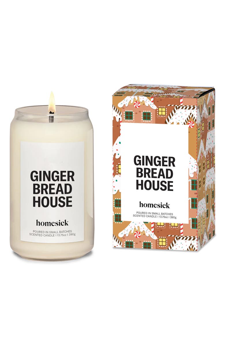 homesick Gingerbread House Candle, Main, color, 
