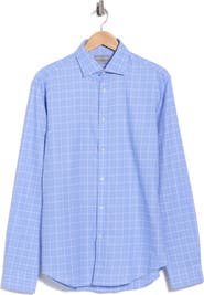 Michael Kors Printed Cotton Slim Fit Dress Shirt