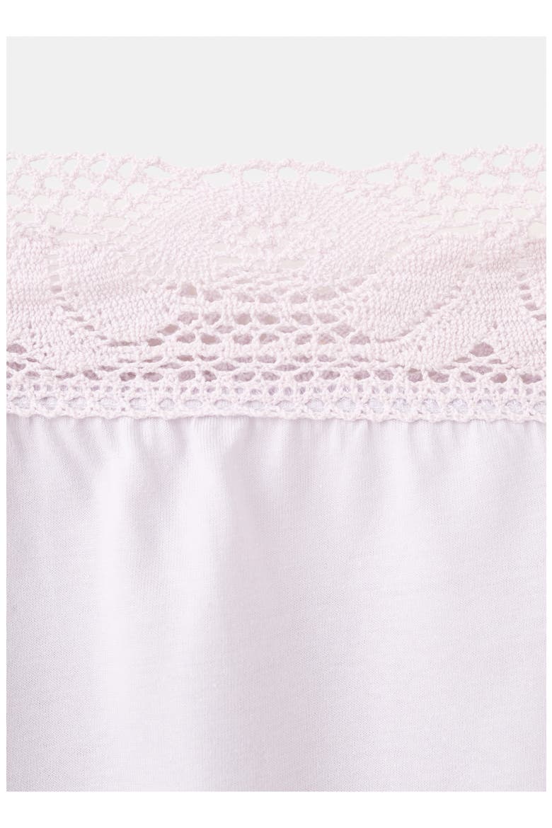 Lace Trim Cotton Nightgown, Alternate, color, LILAC
