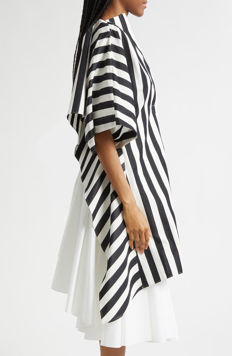 Jacquemus La Tunique Moisson Cotton & Silk Tunic, Alternate, color, Jacquard Medium Stripes