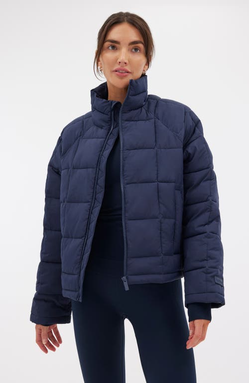 Halfdays Nellie Packable Puffer Jacket In Navy