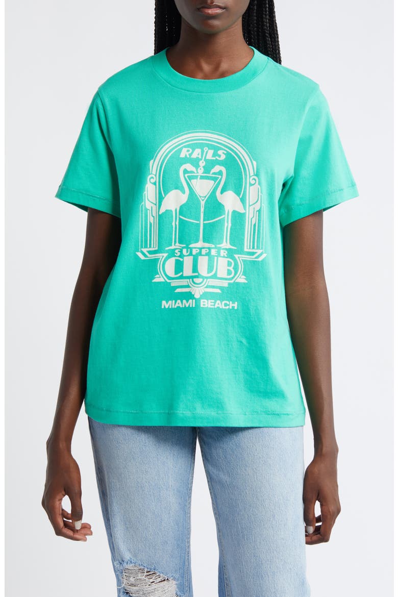 Miami Beach Relaxed Fit Graphic T-Shirt, Main, color, SUPPER CLUB