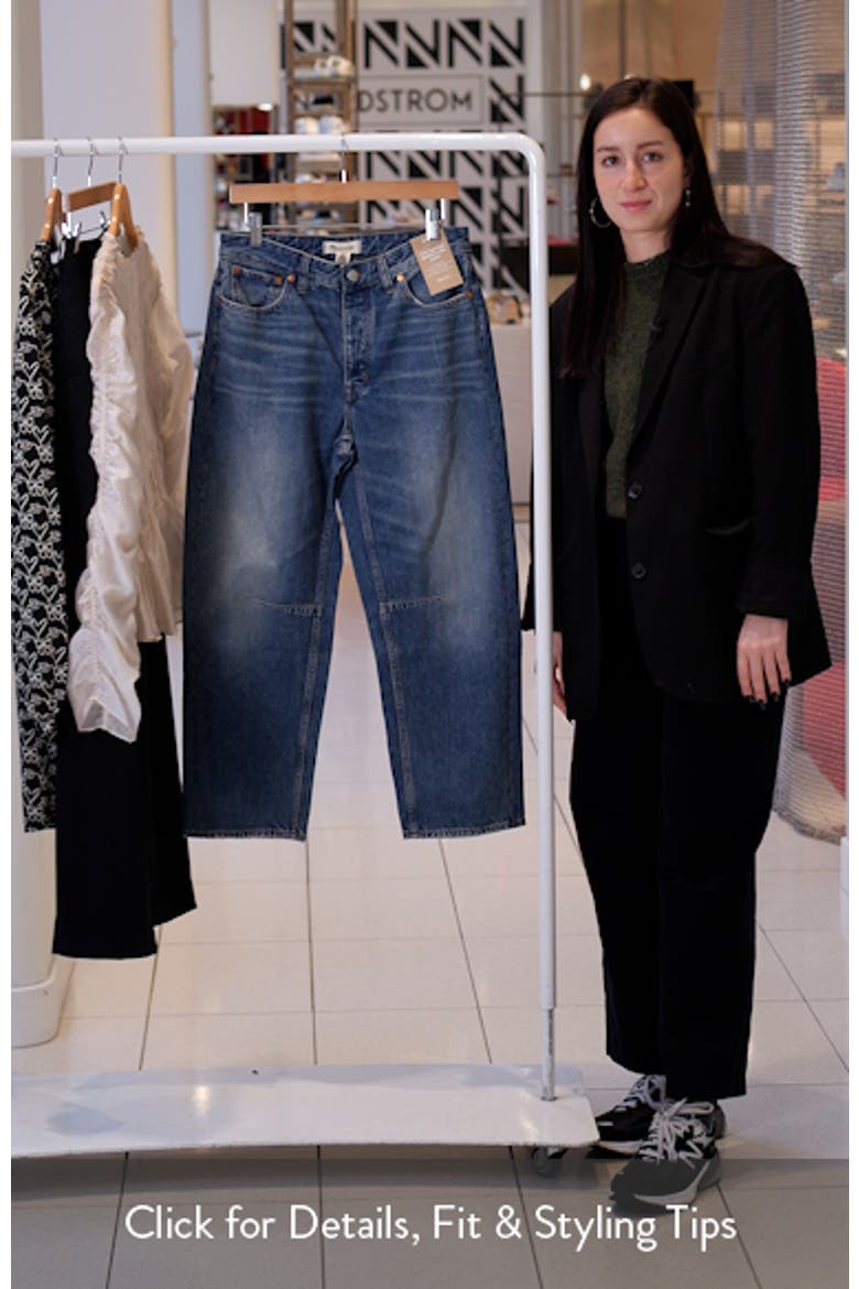 Darted Barrel Leg Jeans video