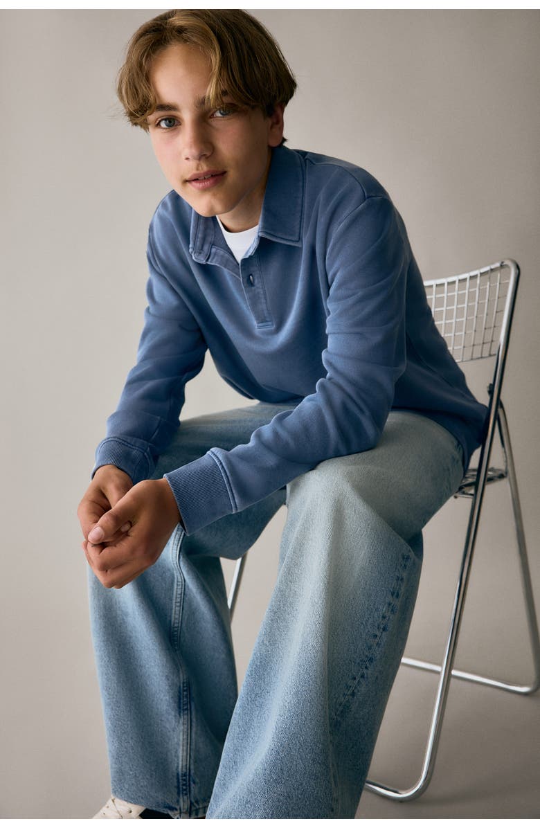 H&M Super Baggy Jeans, Alternate, color, Light Denim Blue