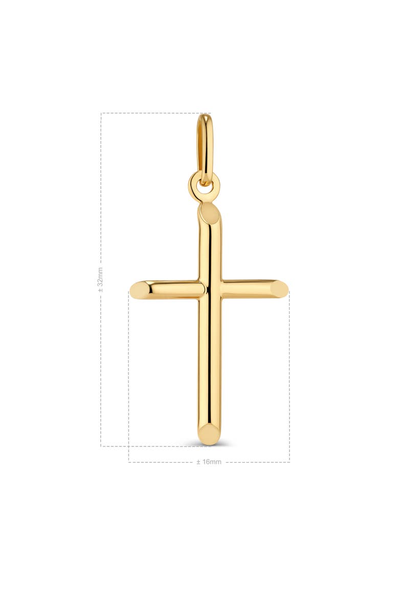 Cross Pendant in 14K Gold, Alternate, color, Yellow Gold
