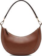 MANGO Oval Faux Leather Shoulder Bag