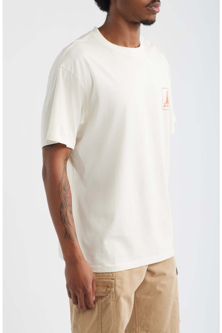 Rolling Wave Cotton Jersey Graphic T-Shirt, Alternate, color, BONE