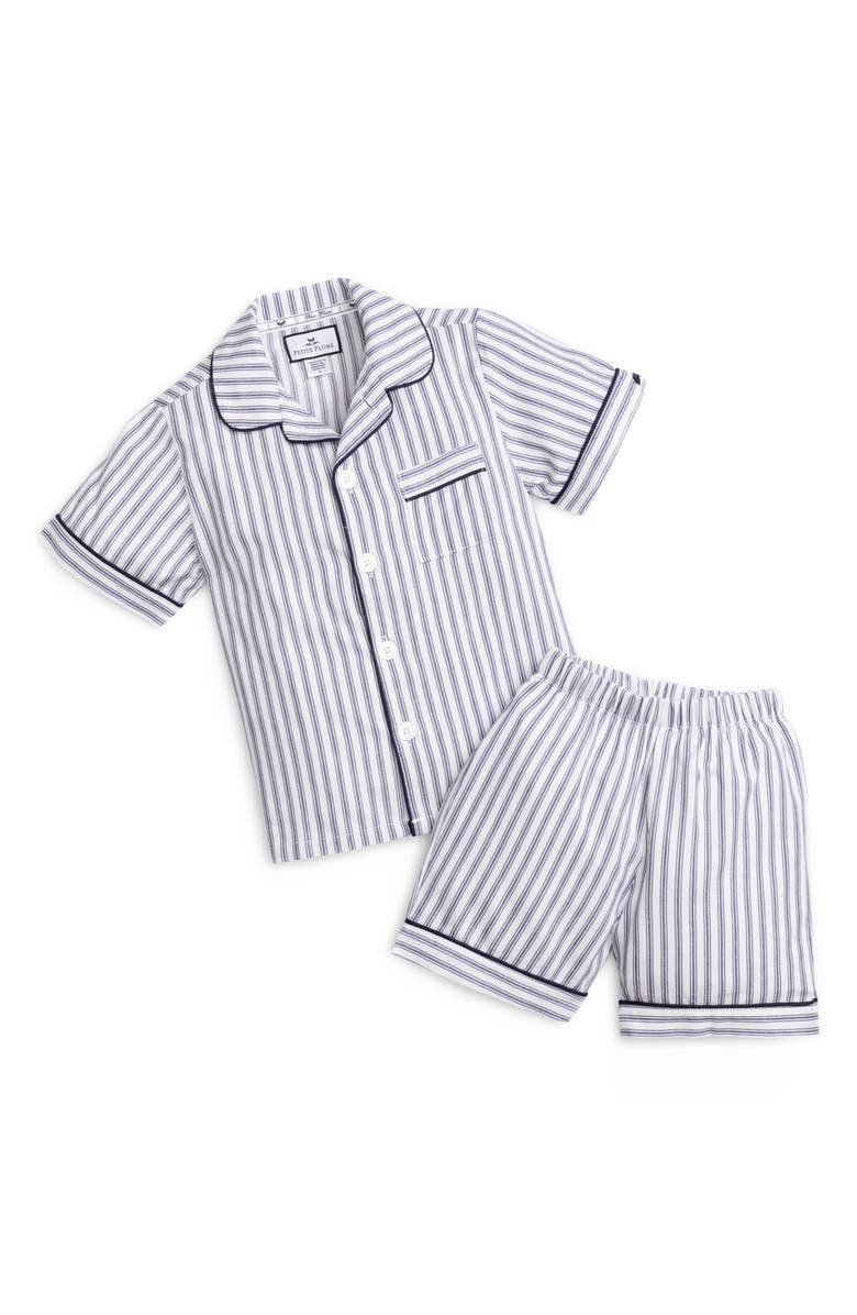 Petite Plume Stripe Short Two-Piece Pajamas, Main, color, 