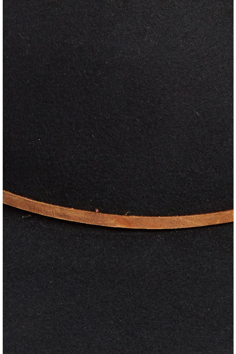 'Tiller' Felt Panama Hat, Alternate, color, BLACK