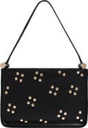 Kenneth Cole Floral Stud Large Top Handle Leather Bag