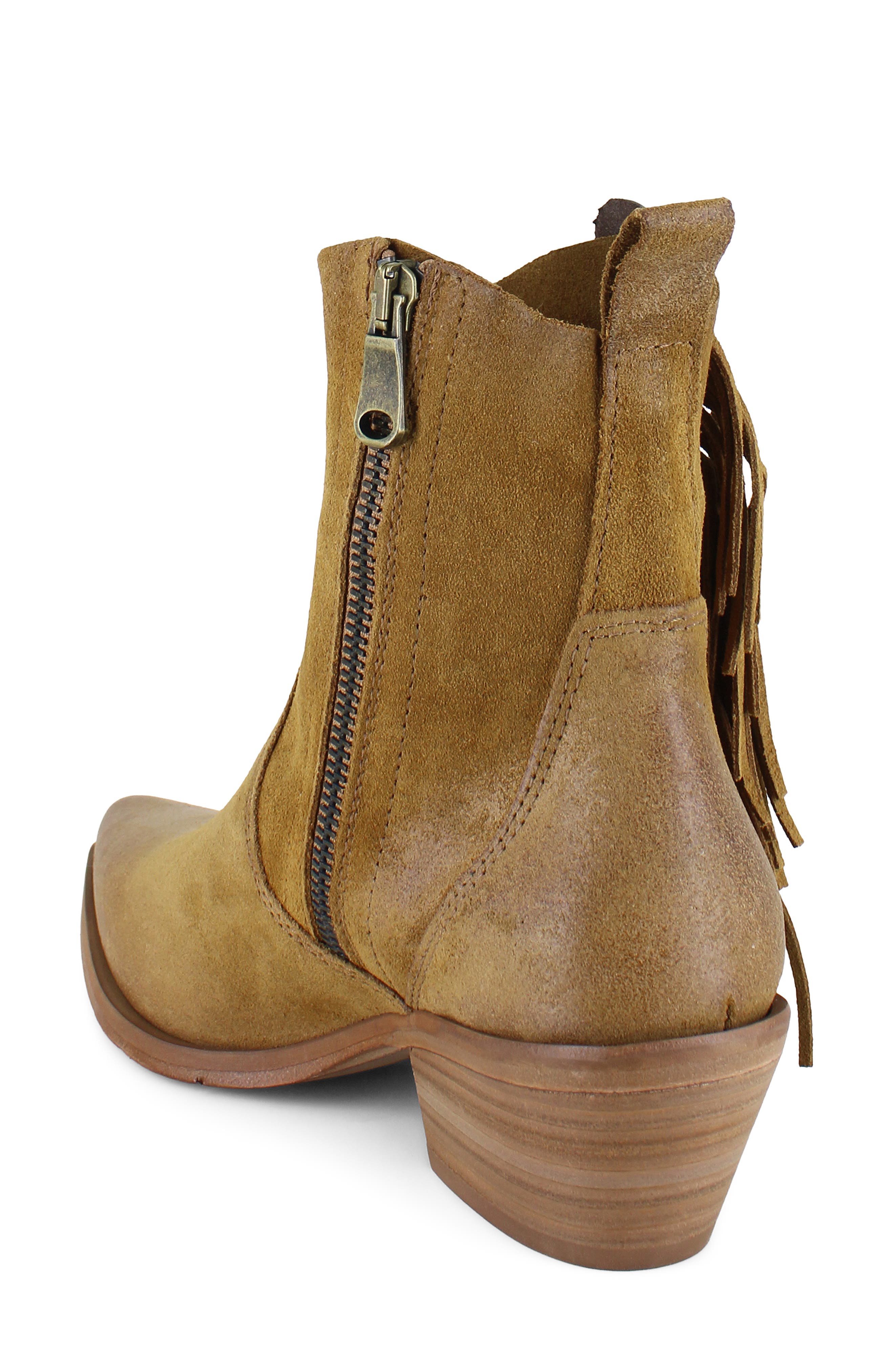 Hightail Leather Bootie, Alternate, color, TAN SUEDE
